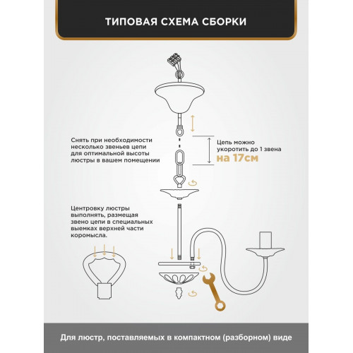 Люстра с птичками с хрусталем подвесная 5 ламп S1292-5 Петрасвет